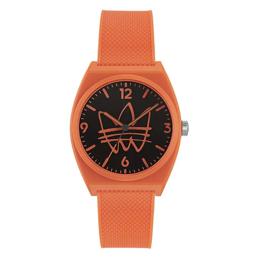 Reloj de silicona naranja