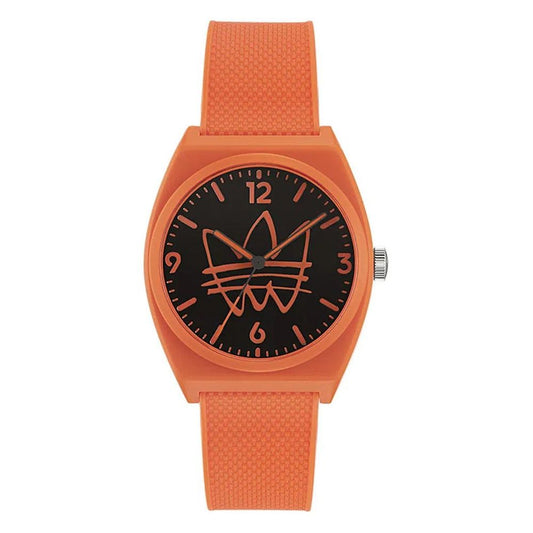Reloj de silicona naranja