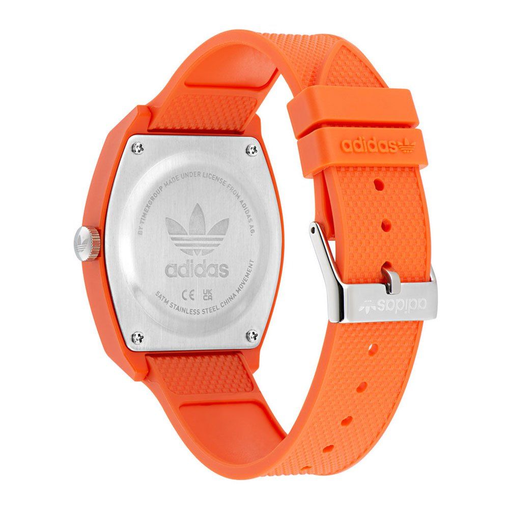Reloj de silicona naranja