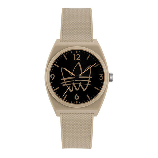 Reloj de silicona marrón