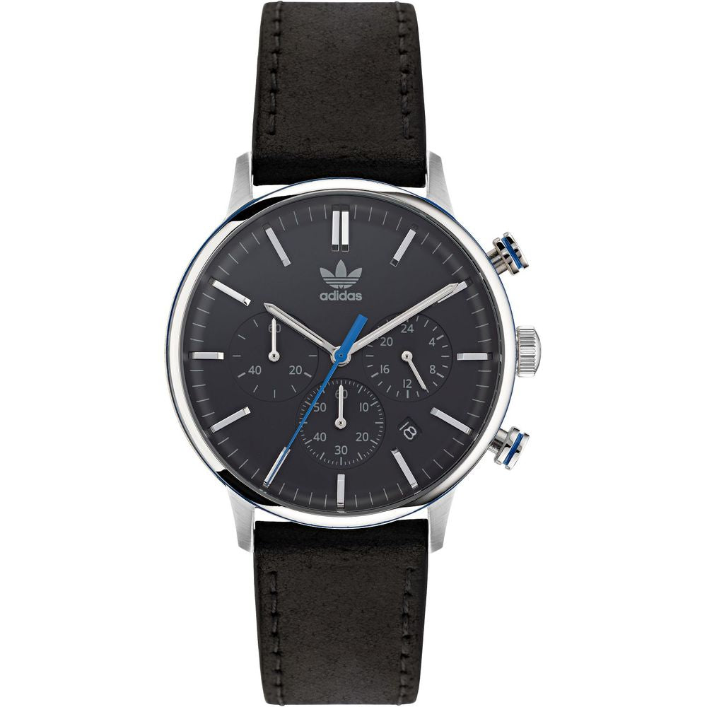 Reloj de cuero negro