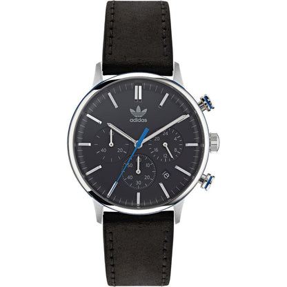 Reloj de cuero negro