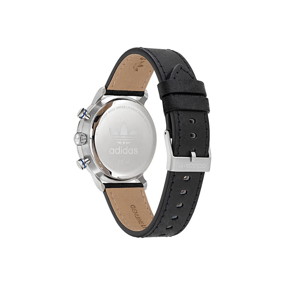 Reloj de cuero negro