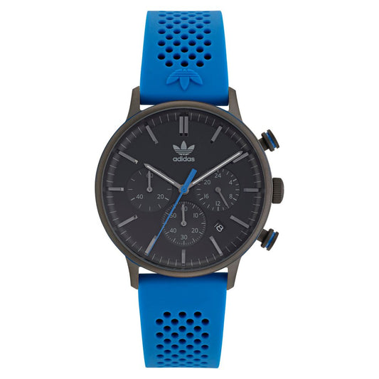 Reloj de goma azul