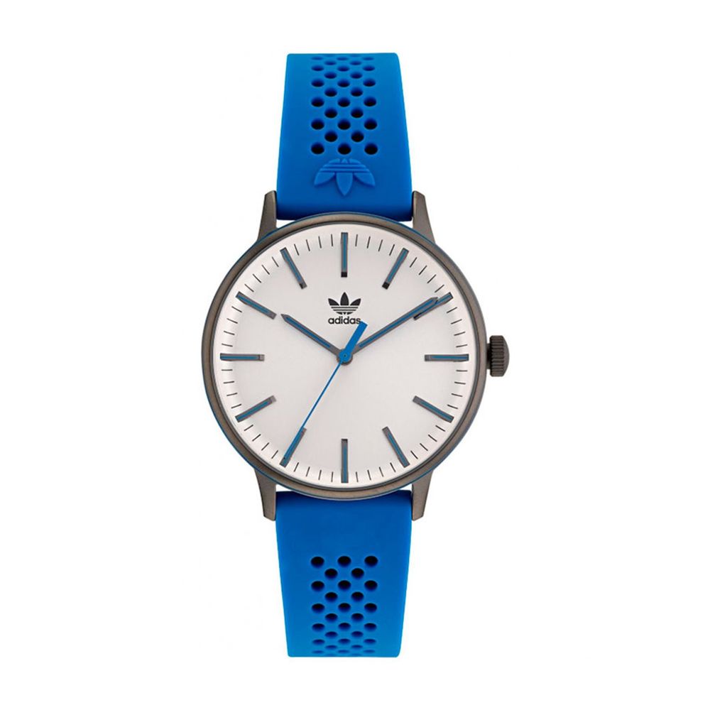 Reloj de goma azul