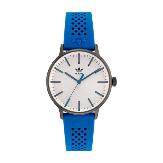 Reloj de goma azul