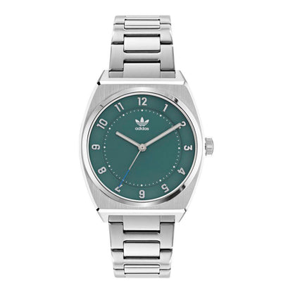 Reloj de acero inoxidable gris de acero inoxidable