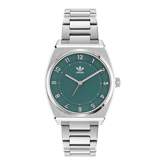 Reloj de acero inoxidable gris de acero inoxidable