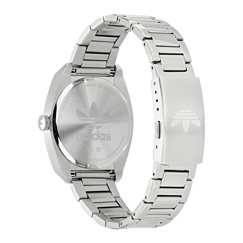 Reloj de acero inoxidable gris de acero inoxidable