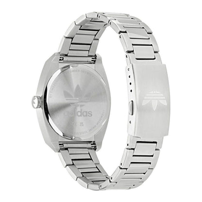 Reloj de acero inoxidable gris de acero inoxidable
