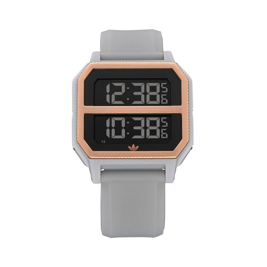 Reloj de silicona gris