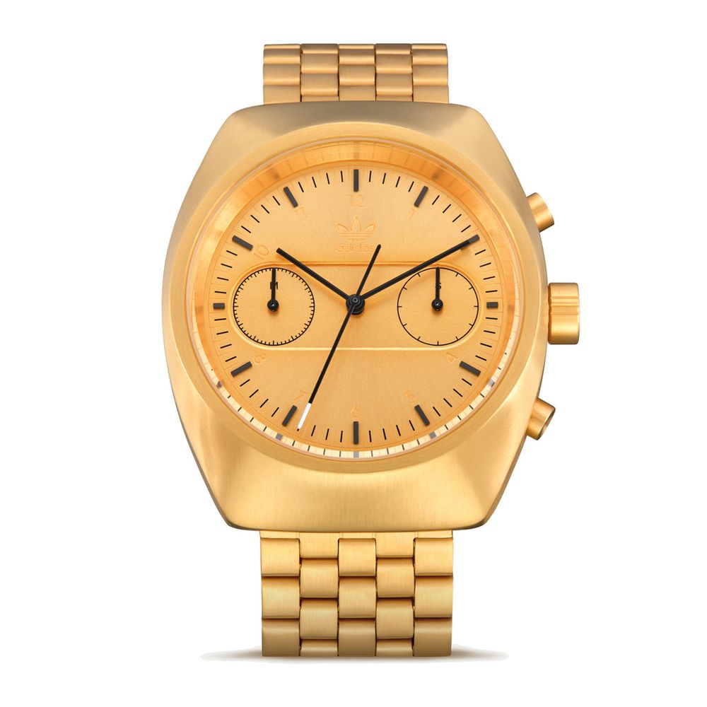 Reloj de acero inoxidable dorado