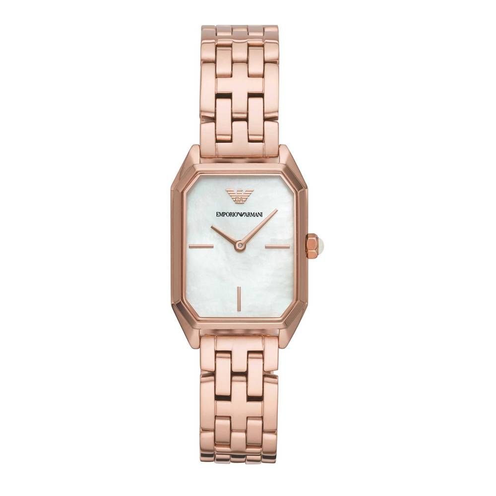 Reloj de acero inoxidable en oro rosa