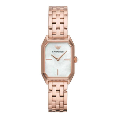 Reloj de acero inoxidable en oro rosa