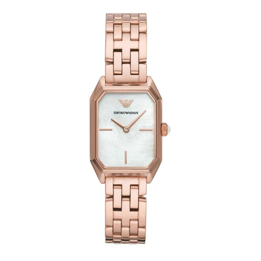 Reloj de acero inoxidable en oro rosa
