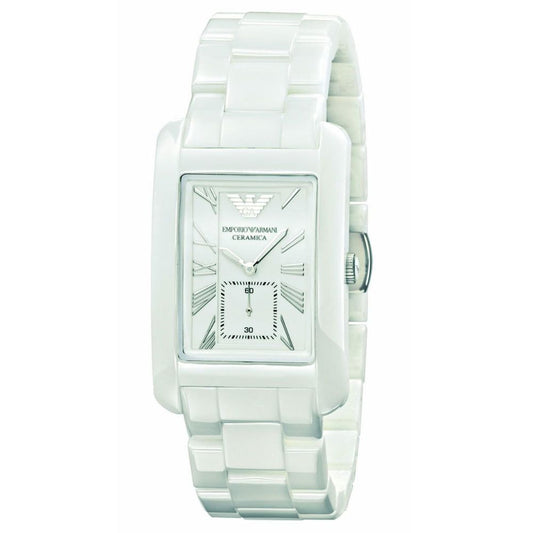 Reloj de cerámica blanca
