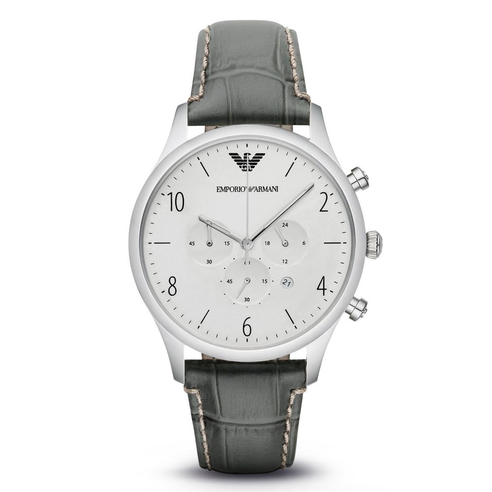 Reloj de cuero verde