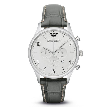Reloj de cuero verde