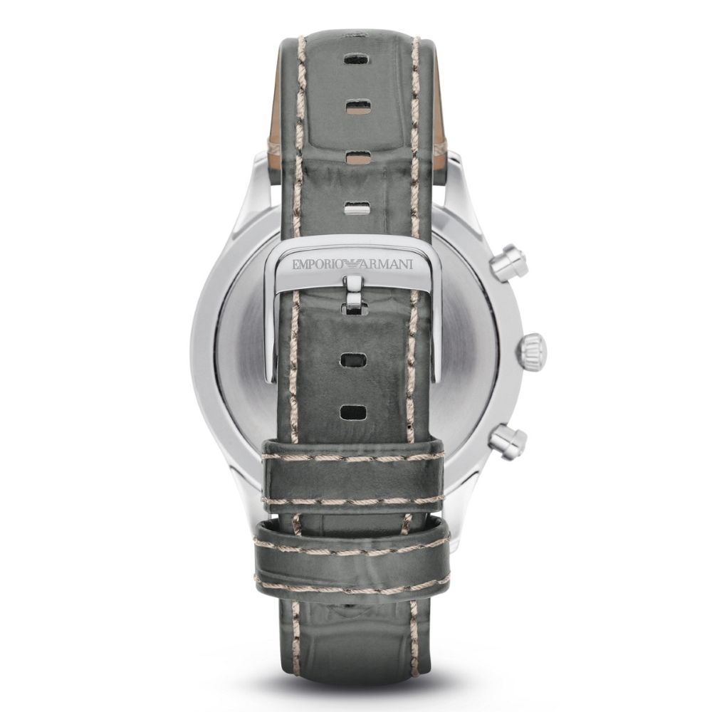Reloj de cuero verde