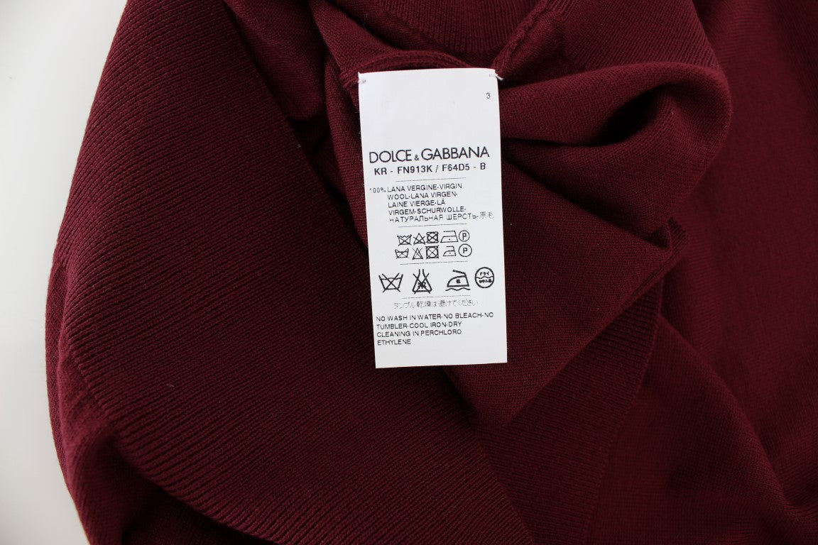 Chaleco elegante sin mangas de lana roja