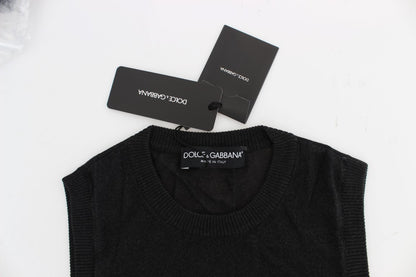 Chaleco elegante negro sin mangas