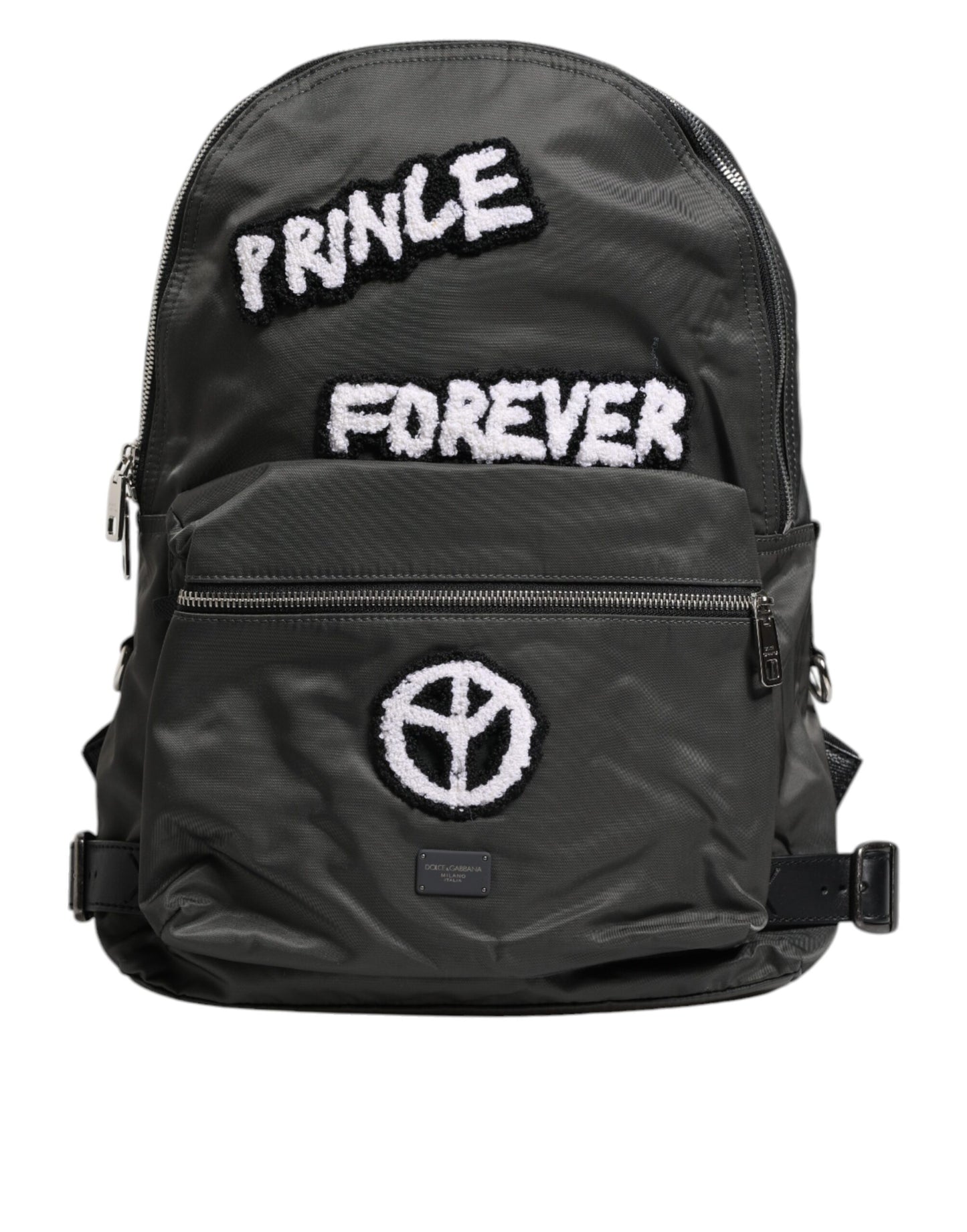 Mochila de viaje escolar Prince Forever de nailon gris