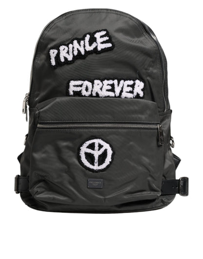 Mochila de viaje escolar Prince Forever de nailon gris
