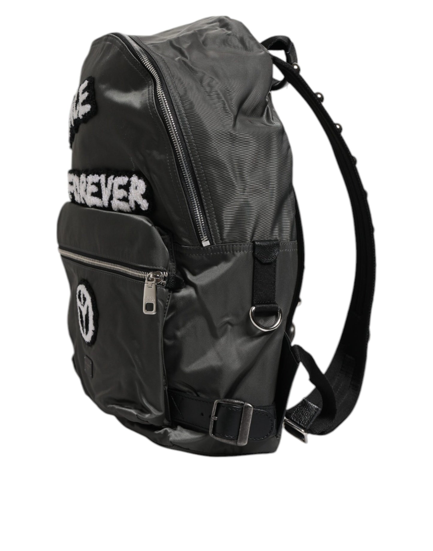 Mochila de viaje escolar Prince Forever de nailon gris