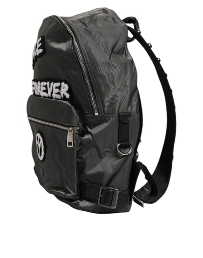 Mochila de viaje escolar Prince Forever de nailon gris