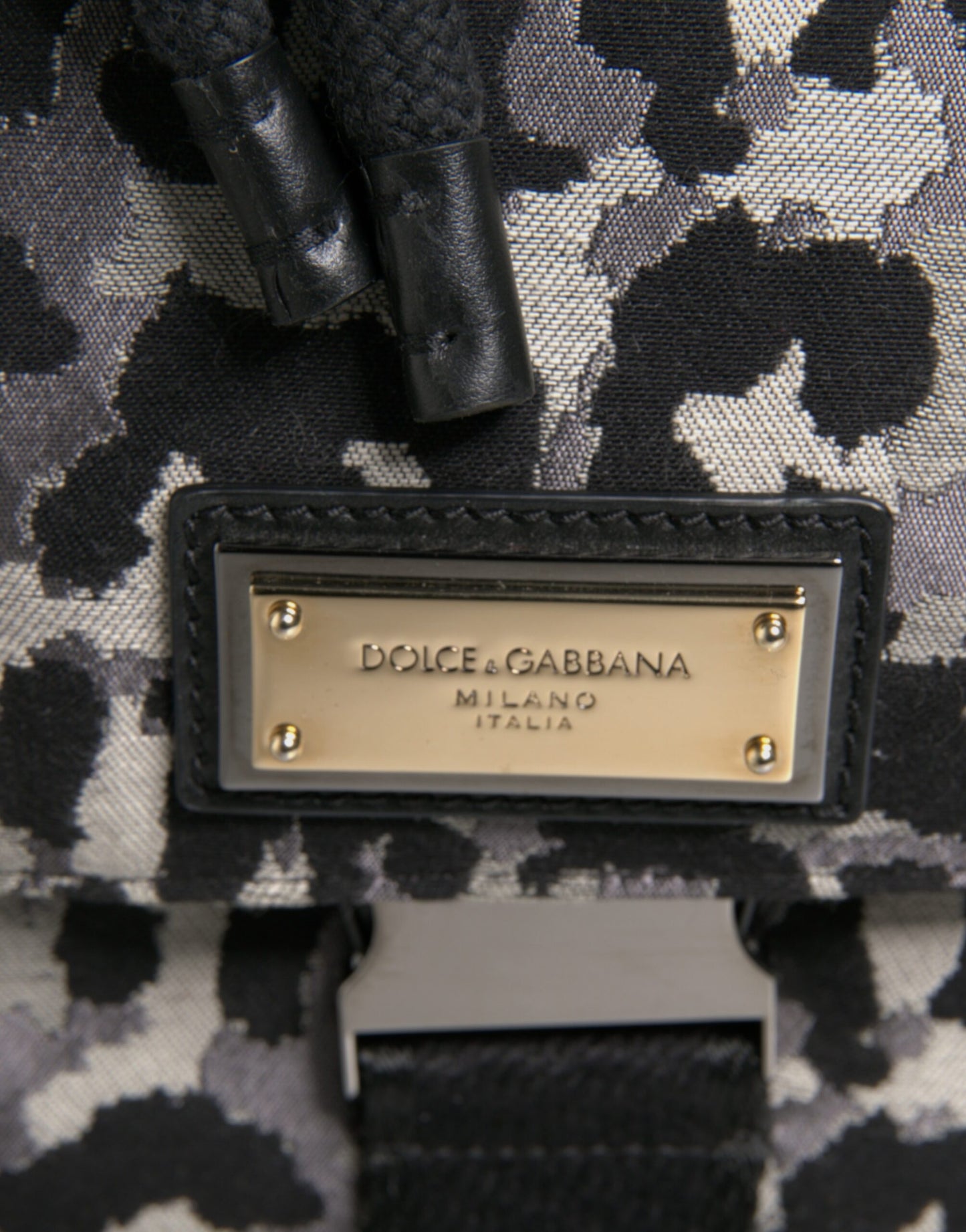 Bolso bandolera hobo de jacquard con estampado de leopardo multicolor