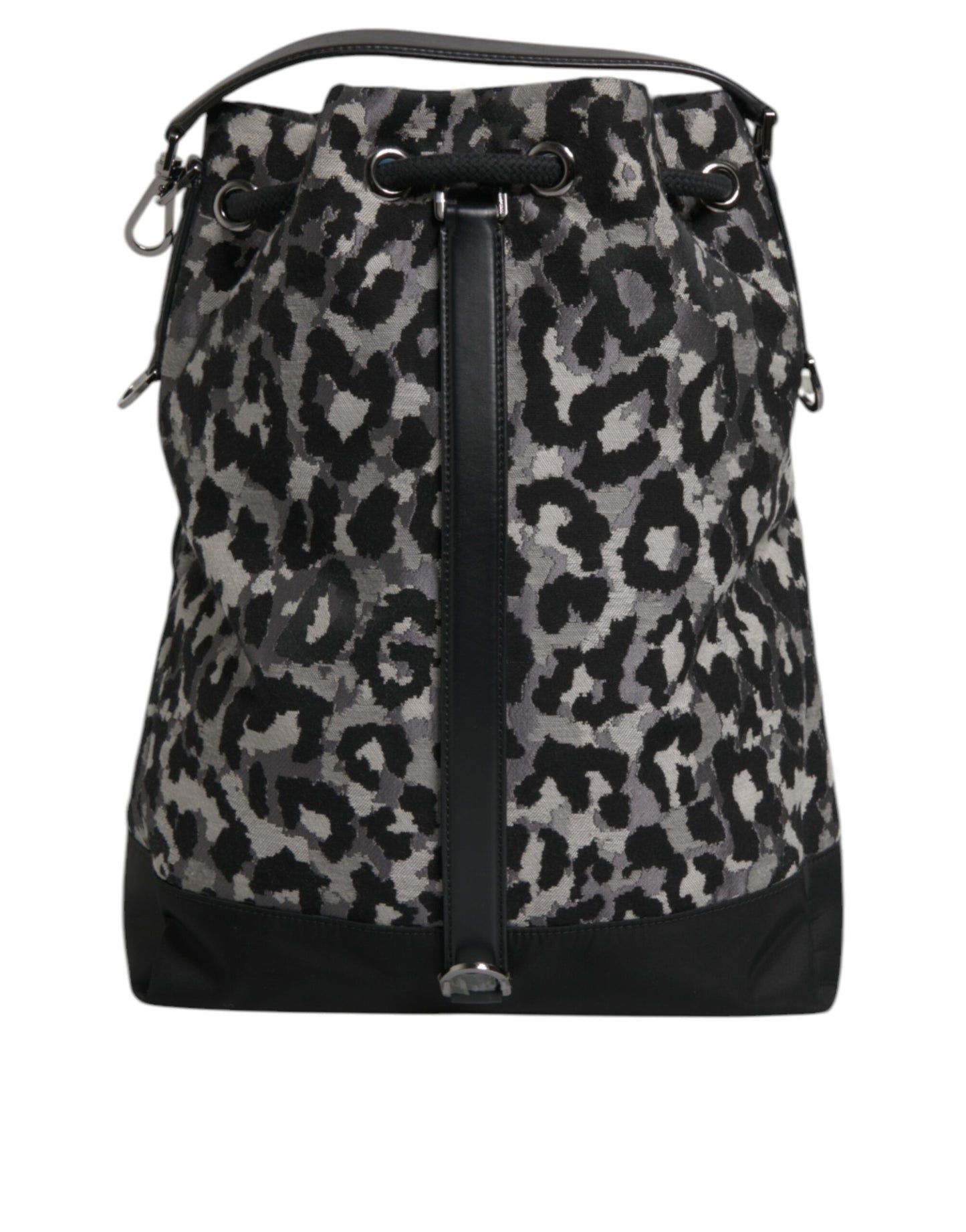 Bolso bandolera hobo de jacquard con estampado de leopardo multicolor