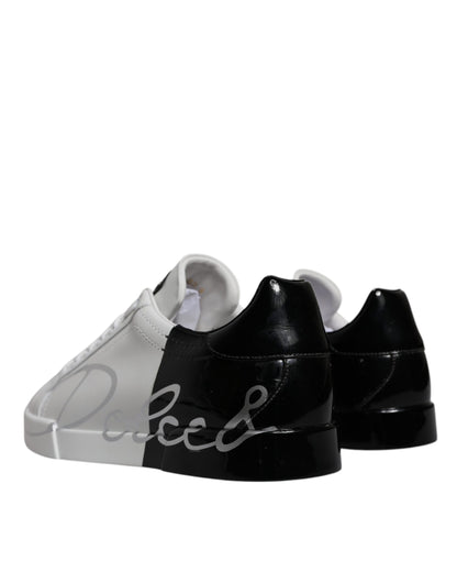 Zapatillas Portofino con logo blanco y negro