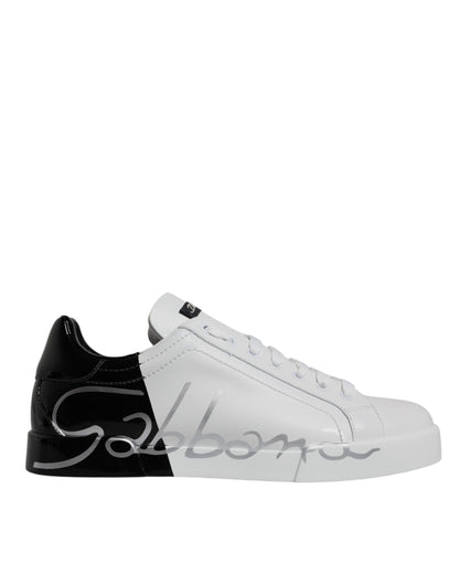 Zapatillas Portofino con logo blanco y negro
