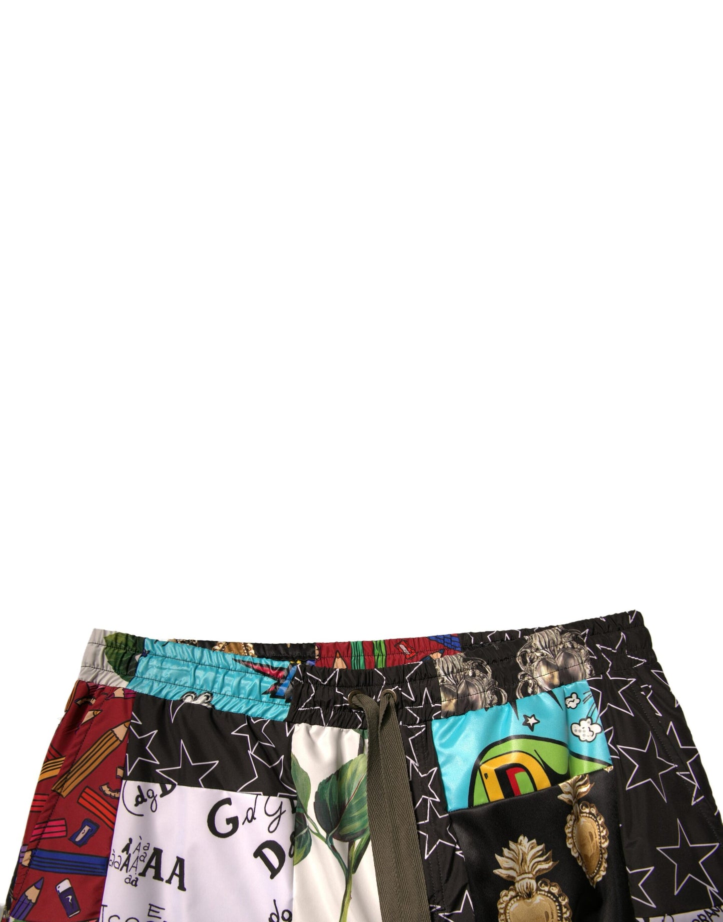 Bermudas cargo con parches multicolores