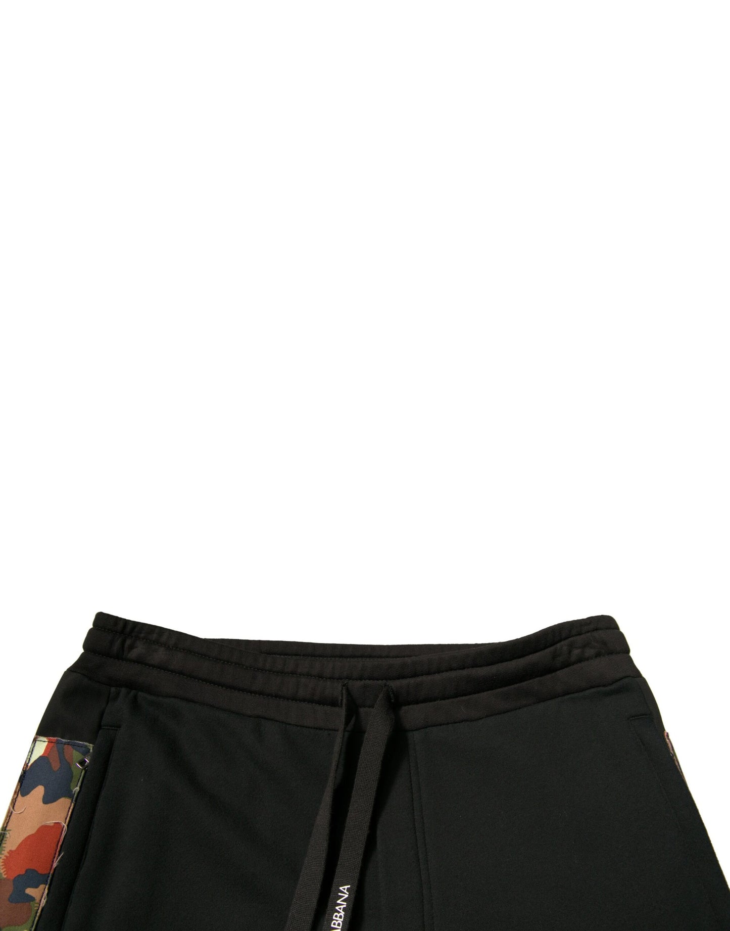 Pantalones deportivos cargo de algodón negro