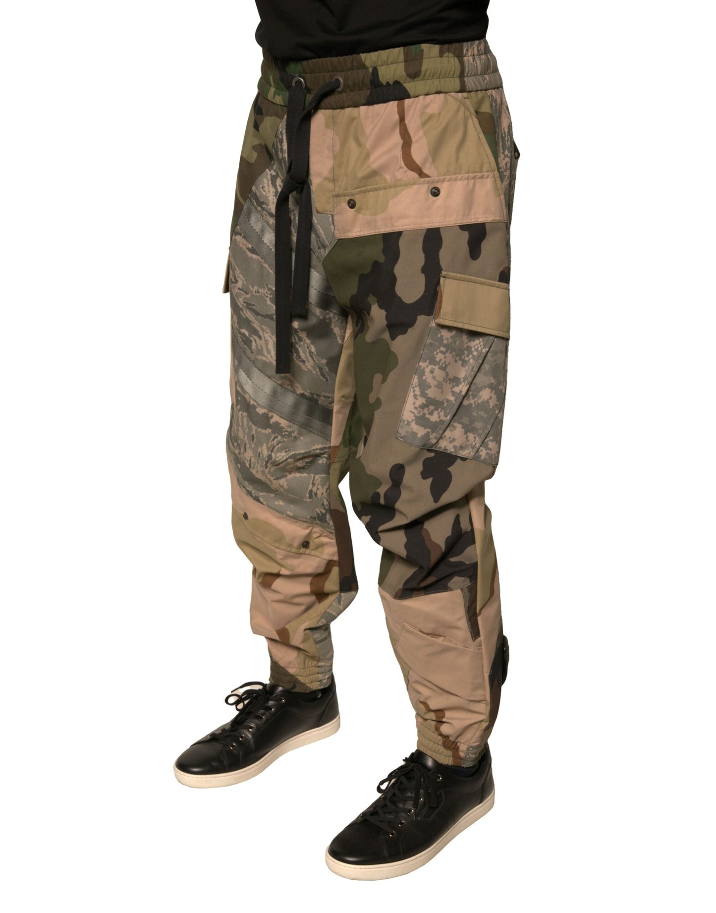 Pantalones deportivos de camuflaje multicolor