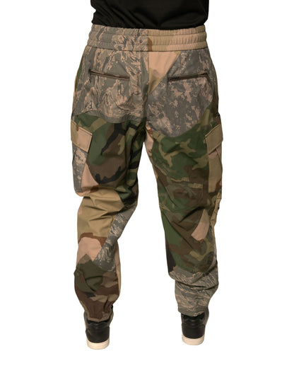 Pantalones deportivos de camuflaje multicolor