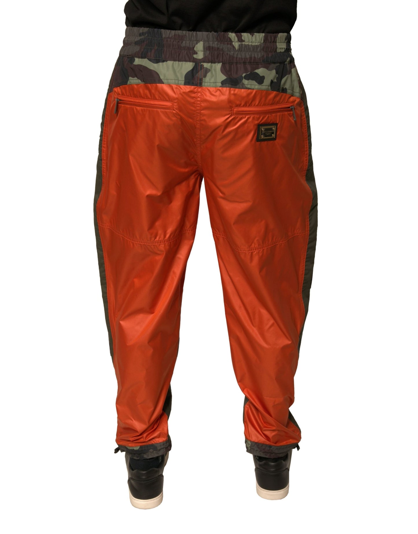 Pantalones cargo deportivos con estampado de camuflaje multicolor