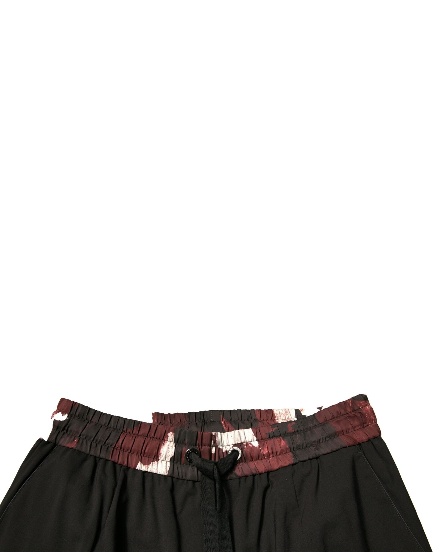 Pantalones deportivos de lana con estampado de camuflaje negro