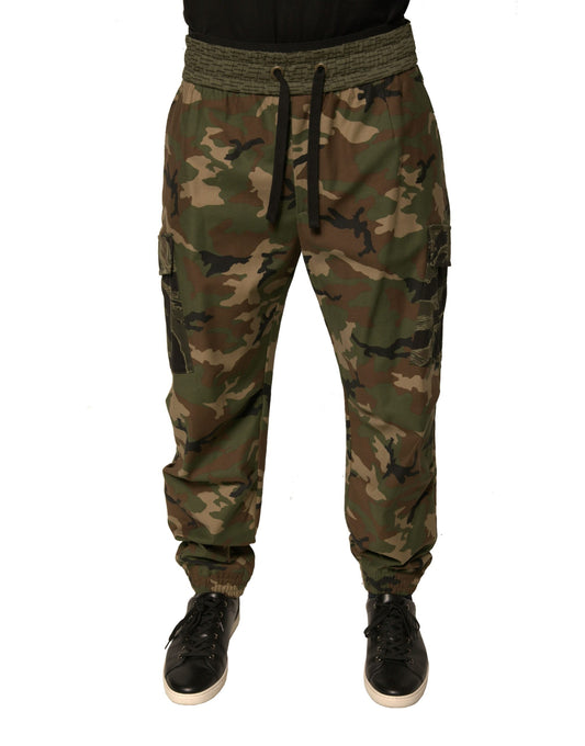 Pantalones deportivos cargo de camuflaje multicolor