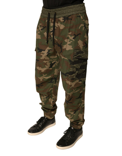 Pantalones deportivos cargo de camuflaje multicolor