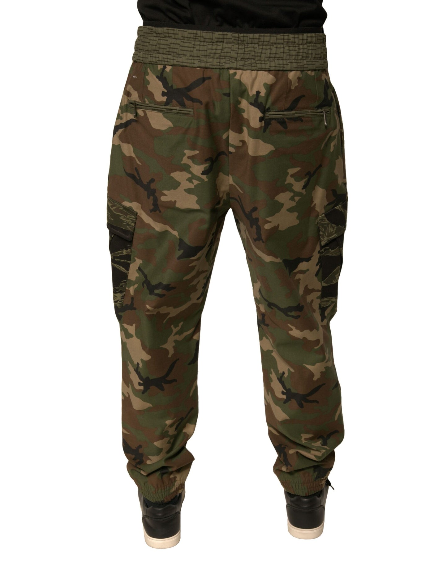 Pantalones deportivos cargo de camuflaje multicolor