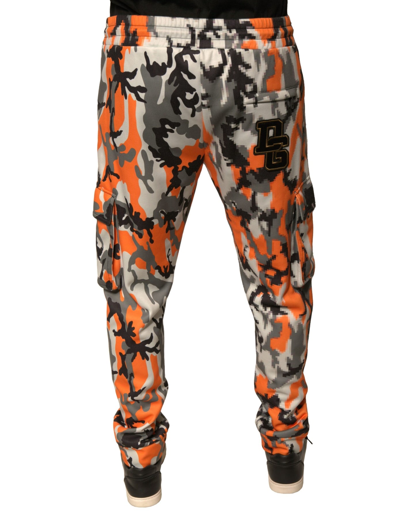 Pantalones cargo jogger con camuflaje multicolor