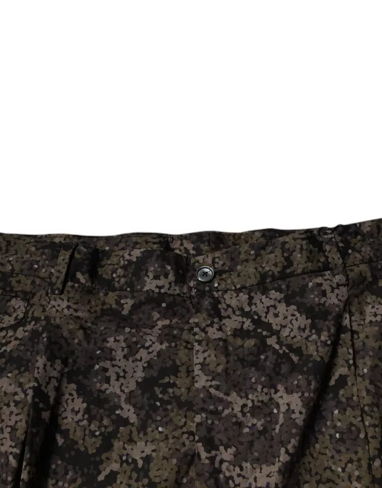 Pantalones de vestir de camuflaje multicolor para hombre