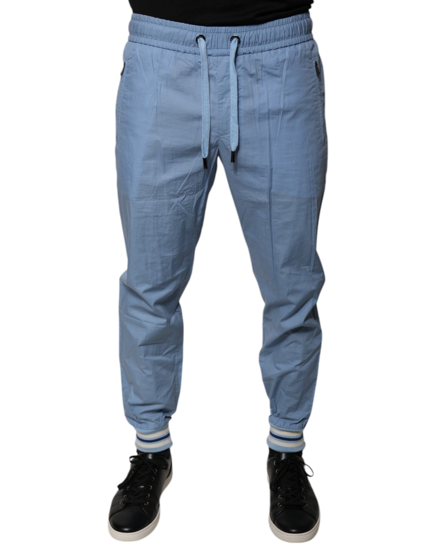 Pantalones deportivos de algodón azul para correr