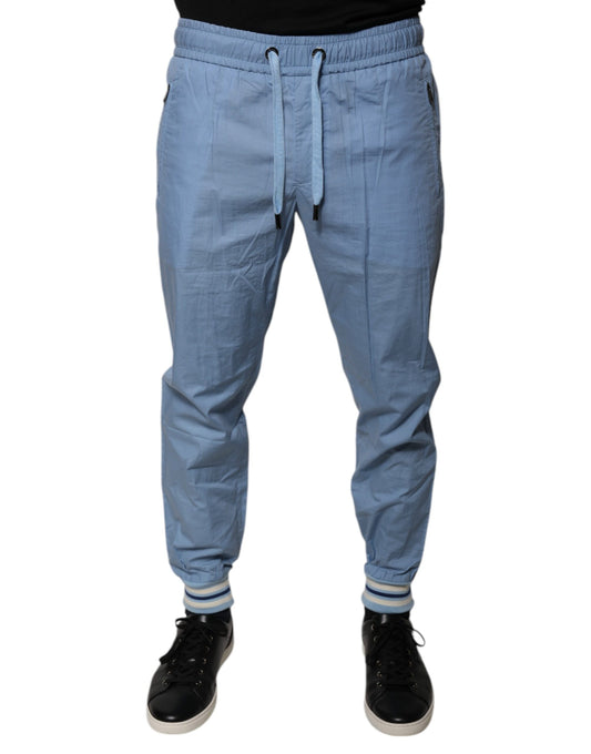 Pantalones deportivos de algodón azul para correr