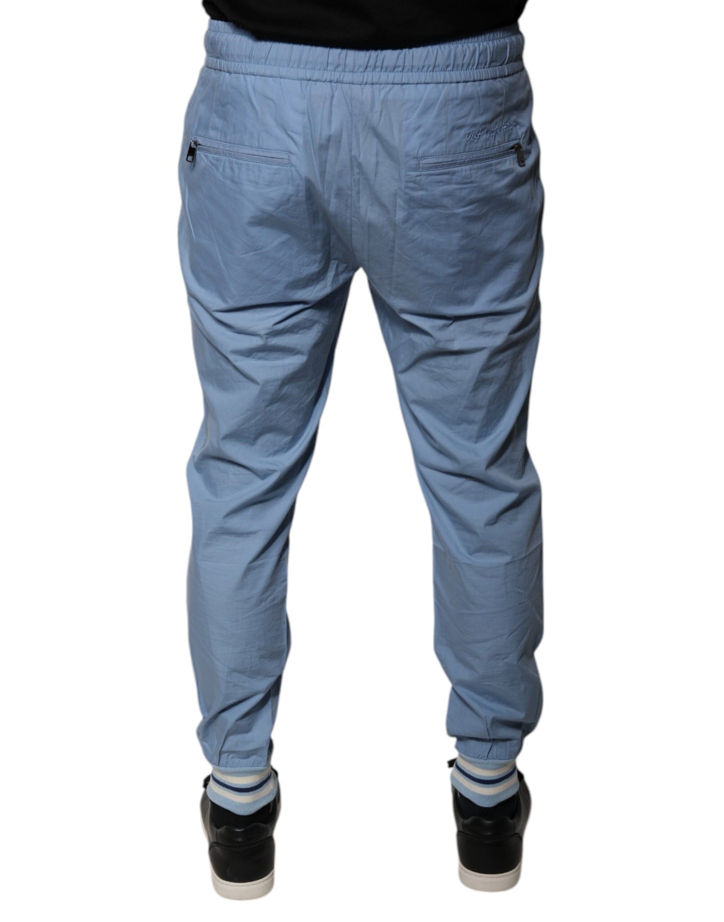 Pantalones deportivos de algodón azul para correr