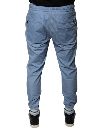 Pantalones deportivos de algodón azul para correr