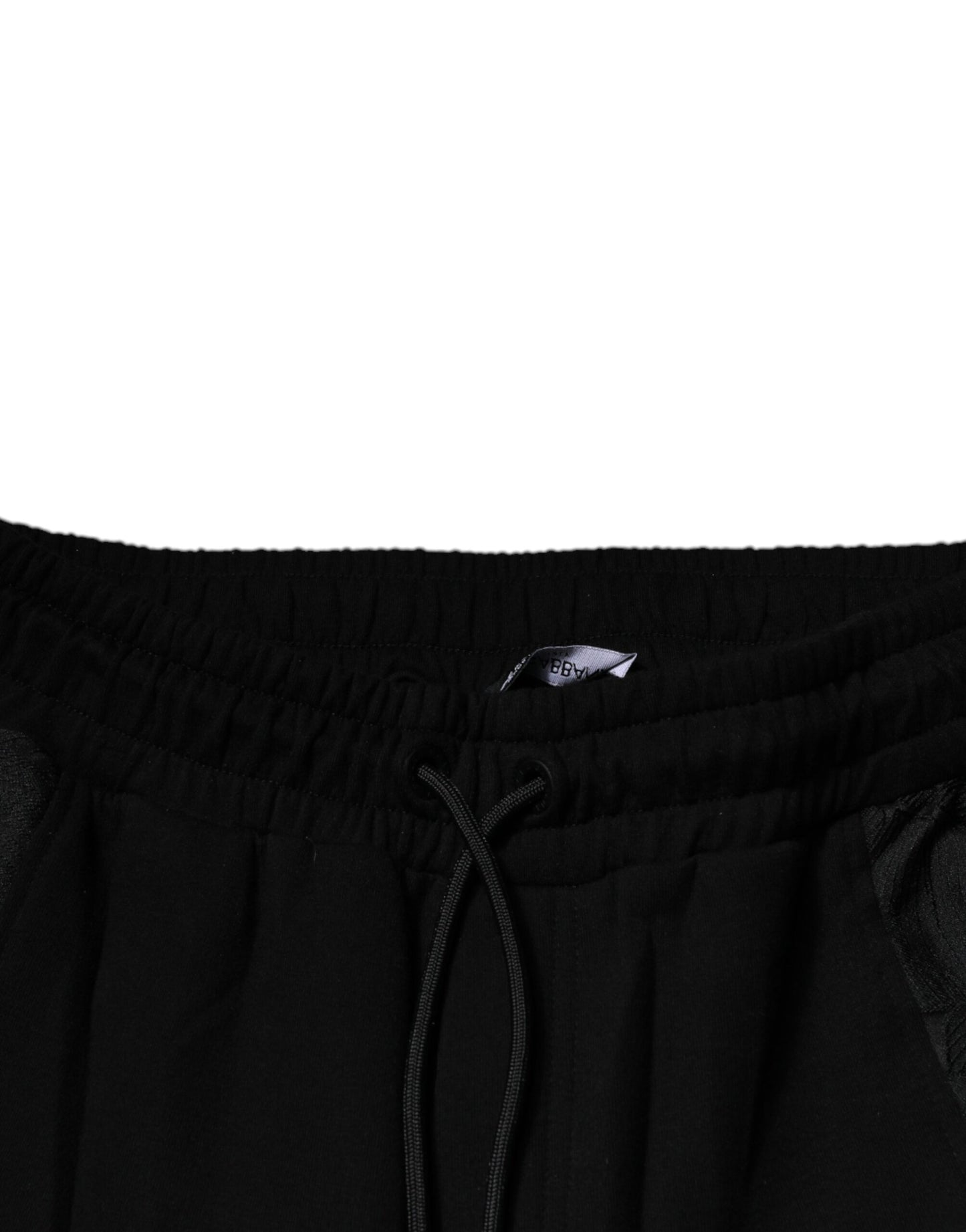 Pantalones deportivos ajustados de leopardo negro