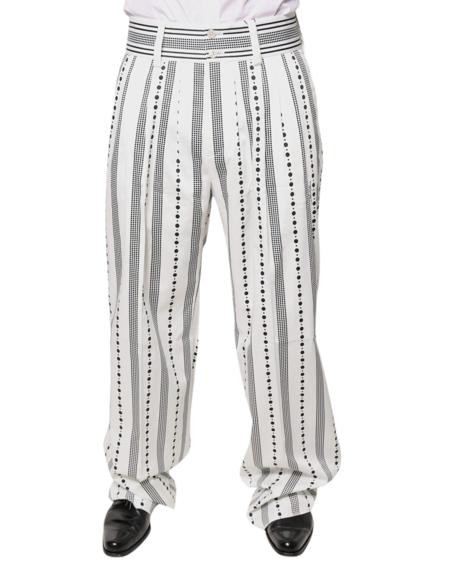 Pantalones de vestir formales rectos blancos